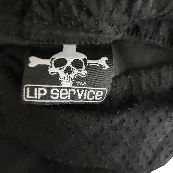 Vintage 90s Snap Front Shirt Mens Size XL Black Goth Punk Mesh Back - Picture 6 of 9